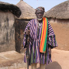 The Gambarrana in his courtyard
